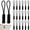 Black, variant on Upgraded 20PCS Premium Zipper Pulls - Replacement Zipper Tab Tags Cord Extension Fixer for Luggage, Backpacks, Jackets, Purses, Handbags(Orange)