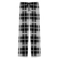 thumbnail image 7 of Txeol Mens Plaid Pajama Pants Lightweight Soft Pj Bottoms with Pockets Christmas Flannel Sleepwear Lounge Clothing,Black,L, 7 of 7