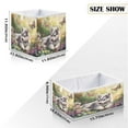 thumbnail image 2 of Cabinet Storage Basket 15.75x10.63x6.96 Inches Storage Box Foldable, Storable and Easy to Assemble ，Open Home Storage Bins ，Closet Storage Bins Beautiful Cute Husky, 2 of 8