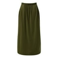 thumbnail image 6 of Charmgo Summer Dresses for Women, 2024 Women Halter Neck Beach Sleeveless Shift Above Knee Little Casual Dresses Midi Dresses for Women, Sundresses for Women 2024 Army Green M, 6 of 8