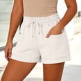 thumbnail image 2 of GUACER Casual Shorts for Women with Pockets Elastic Waist Drawstring Lounge Shorts for Summer & Weekend, 2 of 7