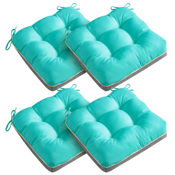 Cojines para silla AMCATON, paquete de 4, 48 x 48 cm, relleno de espuma