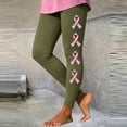 thumbnail image 3 of Stamzod Leggings for Women Fall Clothes Fashion Bow Printed Soft Yoga Pants High Waisted Workout Leggings, 3 of 7