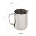 thumbnail image 3 of Spptty Coffee Pitcher, Stainless Steel Measuring Cup Coffee Jug Milk Frothing Pot Espresso Latte Pitcher, 3 of 8