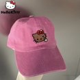 thumbnail image 2 of Sanrio-gorra de béisbol Hawaiana para mujer, gorro bordado de Hello Kitty, Y2k, accesorios de moda al aire libre para estudiantes, gorras rosas de dibujos animados, tendencia Fivean unisex, 2 of 2