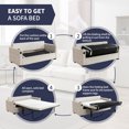thumbnail image 6 of ijuicy 2 in 1 Pull Out Couch Bed, Convertible Sleeper Sofa Full Size, Sofa Bed with USB Port for Living Room - Beige, 6 of 7