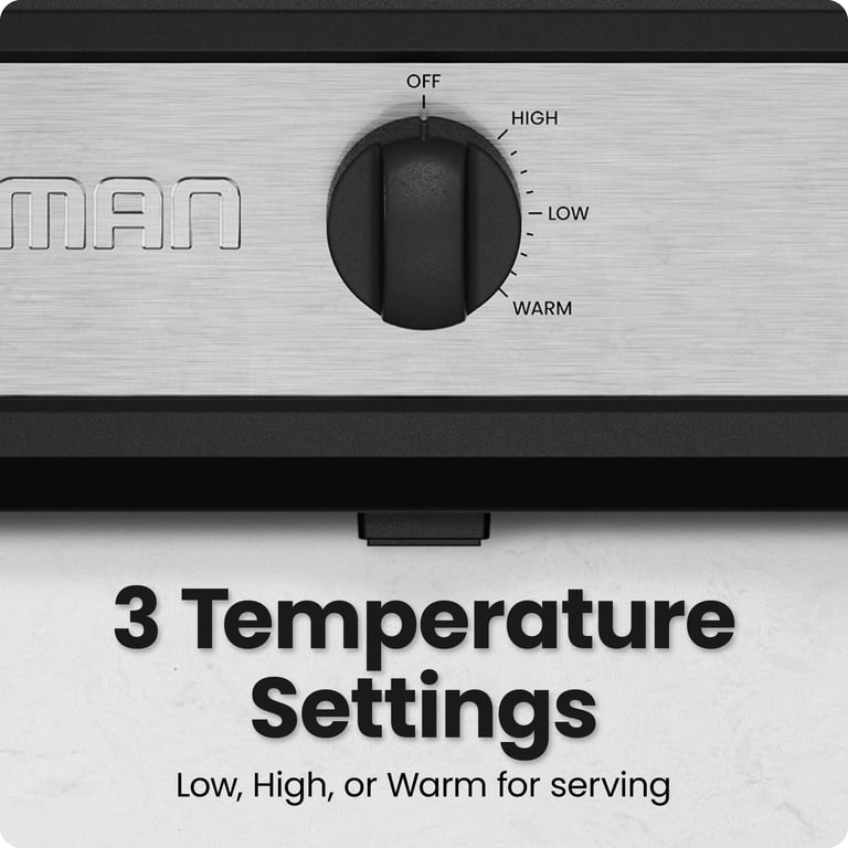 Chefman Triple Slow Cooker & Buffet Server, 7.5 Quart photo 3