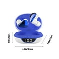 thumbnail image 3 of Oggfader Wireless Earbuds P68 In Ear Bluetooth 5.3 Wireless Earphones With Wireless Charging Case Stereo Earphones With Built in Microphone Sound Suitable For Sports Blue, 3 of 8
