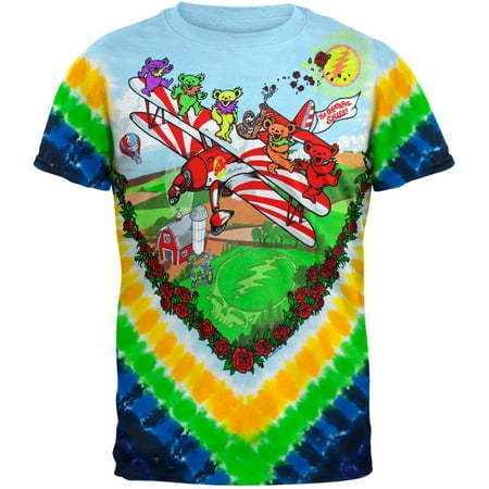 - Grateful Dead - Bi-Plane Bears Tie Dye T-Shirt
