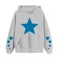thumbnail image 2 of Mercatoo Kids Girls' Hoodies Star Graphic 𝐏reppy 𝐇ooded Sweatshirt Toddler Y2𝐊 Trendy Oversized Hoodies Pullover Sweatshirts, 2 of 4