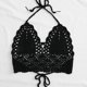 thumbnail image 4 of Gibobby Conjunto de bikini sexy Bikini de punto Top de traje de baño separado sexy para mujer(Negro,M), 4 of 4