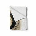 thumbnail image 2 of Letter R Soft Flannel Fleece Blanket, Capital R in Baroque Display Old Fashion Phenomenal Phonemes Writing Print, Cozy Plush for Indoor and Outdoor Use, 50" x 60", Tan Black Yellow, by Ambesonne, 2 of 6
