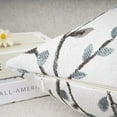thumbnail image 3 of Set of 2 Jacquard Hold Pillowcase Sofa with leaf decoration Pillowcase Square Cushion cover, 18x18 inches-blue, 3 of 5