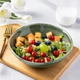 thumbnail image 4 of Ceramic Cereal Bowls Set of 6, 24 oz  Stoneware Bowls for Cereal Soup Salad Bread, Stylish Kitchen Bowls for Meal, Dishwasher & Microwave Safe-Jade Green, 4 of 6