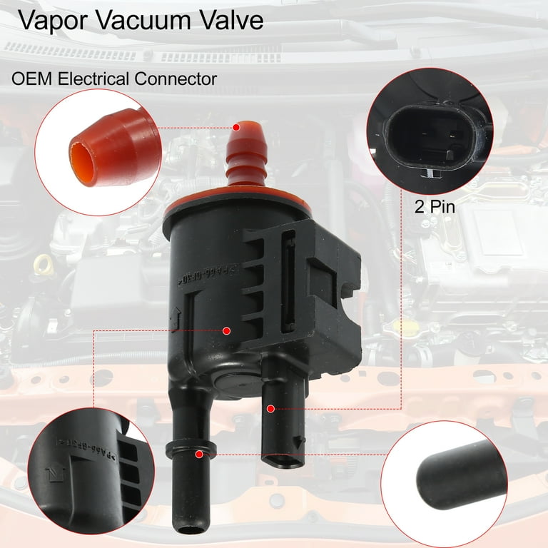 Gates PV407 Vapor Canister Purge Solenoid - 2 Hose Port (19/32" X 19/32") EVAP System Replacement