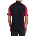 thumbnail image 2 of Mafoose Men's Tricolor Micropique Sport-Wick® Polo Black/ True Red/ White X-Small, 2 of 5