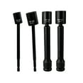 thumbnail image 3 of 150mm Extended Universal Socket Set for Solar Panel Installation - 8-Piece Chrome-Vanadium Alloy Tool Kit Compatible with Electric Drills and Wrenches, Includes Telescopic Adapter, 3 of 6