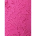 thumbnail image 5 of DARING DIVA Women's Lace Knee Length Bodycon Fishtail Skirt S Hot Pink, 5 of 6