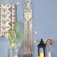 thumbnail image 5 of OATIPHO Hand-Woven Tassels Tapestry Beige Wall Art Hanging Decoration for Home Room Decor, 5 of 6