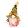 thumbnail image 2 of Thanksgiving Shelf Decoration Autumn Gnome, Fall Maple Leaf Plush Gnome, Scandinavian Nordic Style Collectible Figurines Tired Tray Decor, 2 of 9