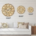 thumbnail image 4 of Designart 'Leopard Fur Safari Pattern VI' Mid-Century Modern Wood Wall Clock, 4 of 5