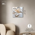 thumbnail image 5 of Ivory White II Canvas Elegant Floral Art by Art Remedy, Gallery Wrapped, 20" x 20", 5 of 7