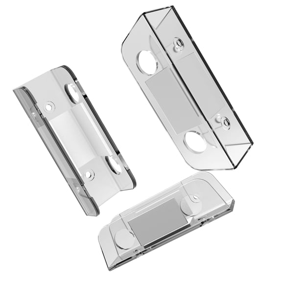Clear Acrylic Under Desk Laptop Stand Wall Mountable Computer Rack With Heights Adjustment For Workspaces Organization