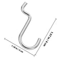 thumbnail image 2 of HAMPPLIES 30pcs Pegboard Hooks Antislip Coating Black for Homeowners Garage Use, 2 of 8