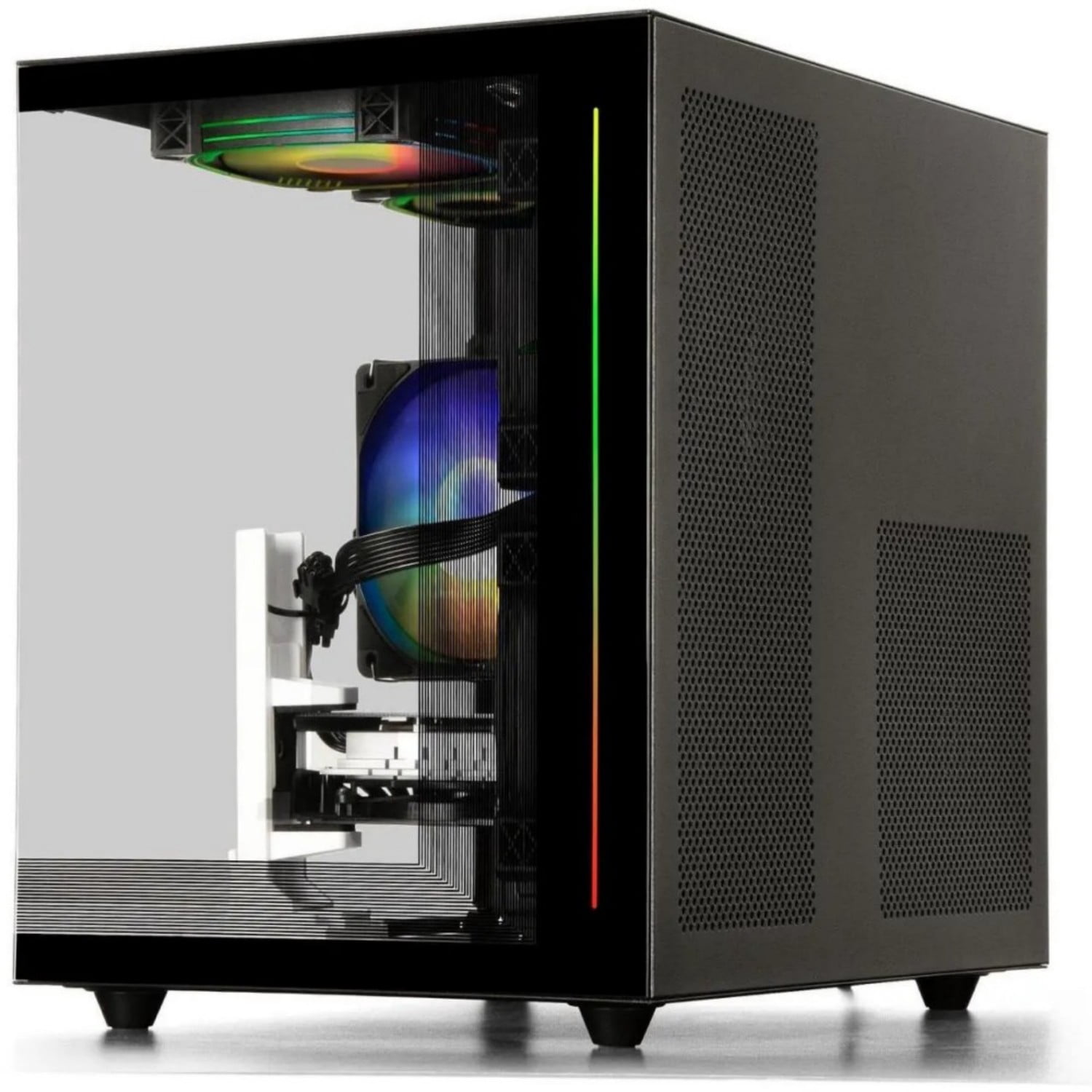 ZHICGCP Gaming Desktop PC, Ryzen 7 5700X, RTX 3050 8GB,1TB SSD, 16GB DDR4, Black, Windows 11