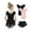 A-1PC Black leotard & 1PC Pink leotard & 1PC Star Skirt, variant on Ballet Leotards for Girls Toddler Dance Ballet Leotard with Skirt Ballerina Dresses Tutu Outfits Flutter Sleeve