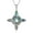 02-Witch Knot, variant on CACA LADY Football Necklace for Men, 925 Sterling Silver Football and Hat Pendant Necklace, Football Chains Rugby Pendant for Athletes, Mens Football Charm Sports Inspirational Jewelry Gift