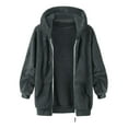 thumbnail image 6 of Garbnen Kids Fleece Jacket Full-Zip Hooded Fall Winter Fuzzy Coats for Girls Fleece-Lined Sherpa Kids Jackets Boys with Pockets 11-12 Years, 6 of 7
