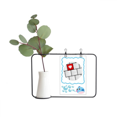 thumbnail image 1 of Insertar teclado de amor Jarrones colgantes de vidrio transparente Decoración Botella, 1 of 4