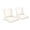 Ivory White, variant on BPS 24x24 Inch Outdoor Deep Seat Patio Cushion Set, Water Repellant & Fade Resistant, Light Gray