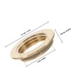 thumbnail image 2 of OUNONA 6Pcs Brass Lock Nuts for Faucet Pipe Fitting Easy Installation with High Temperature Resistance, 2 of 6