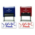 thumbnail image 3 of (3 pack) All Quality Let's Be Friends Self-Inking Rubber Stamp | Family & Friends | Novelty Homely Stamps (Red Ink) - Q-300, 3 of 9