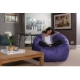 thumbnail image 5 of Sofa Sack Bean Bag Chair, Memory Foam Lounger with Microsuede Cover, Kids, Adults, 5 ft, Purple, 5 of 6