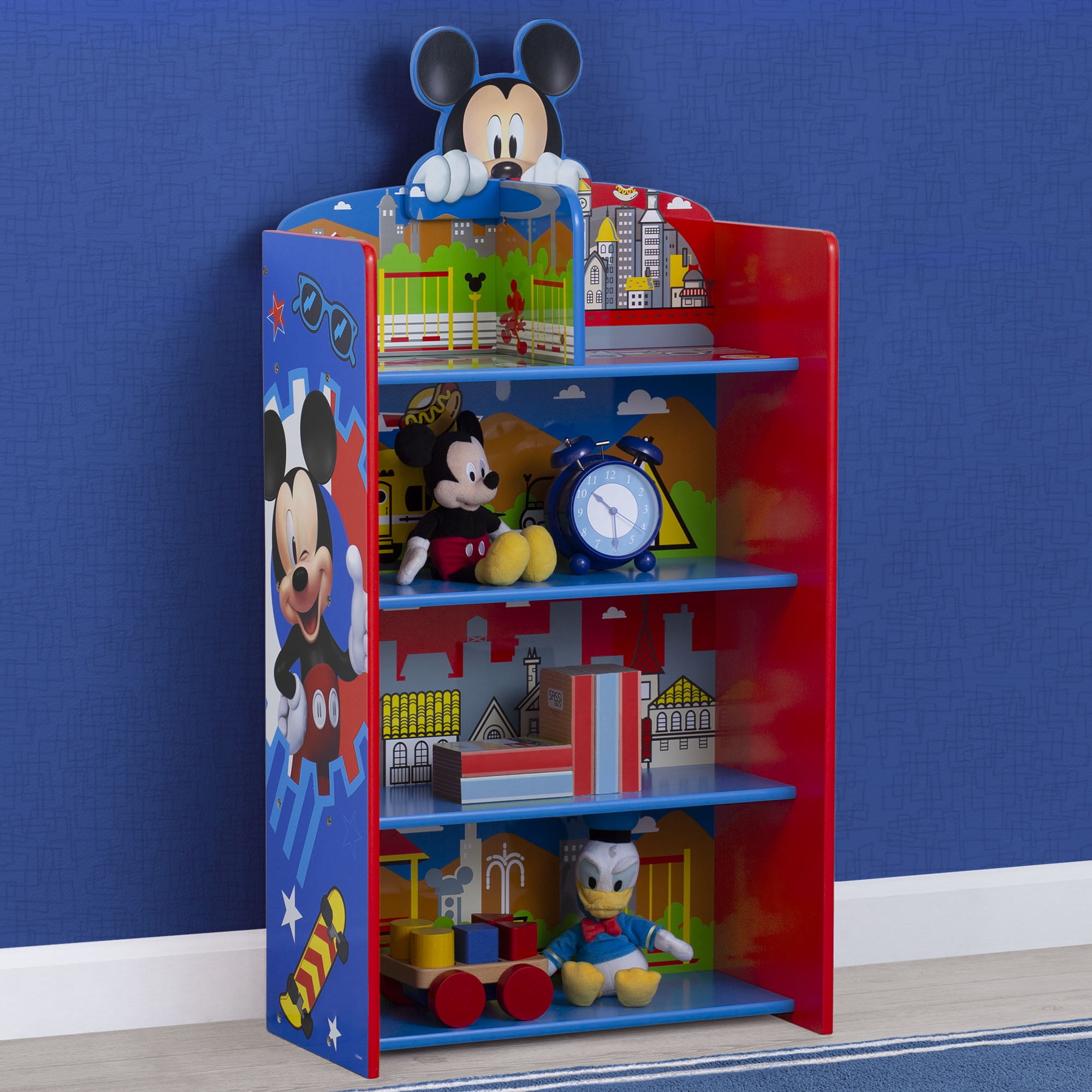 Disney - Brandclub - Disney Mickey Mouse Wooden Playhouse 4-Shelf