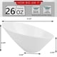 thumbnail image 2 of 2 Pack Porcelain Angled Serving Bowls Ceramic White Salad Bowls Set Slanted Bowls, 26oz (770ml), 2 of 5