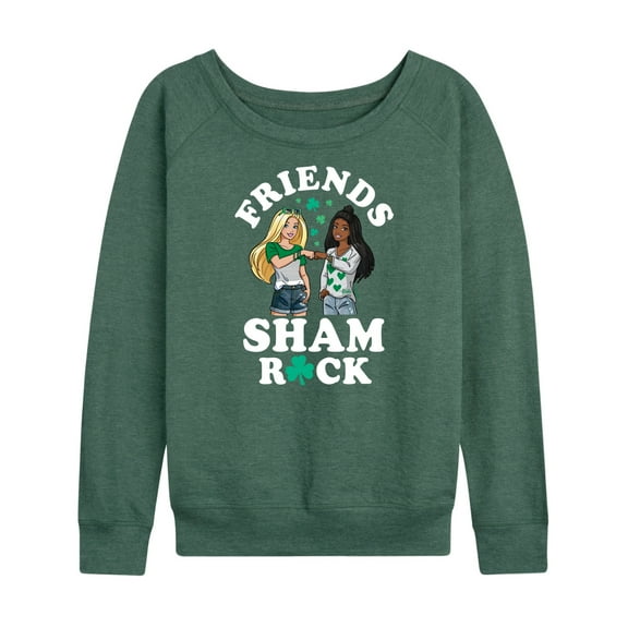 Barbie - St. Patrick's Day Friends Sham Rock - Women's Lightweight French Terry Long Sleeve Shirt