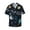 Space, variant on offers the Cute Frog for Men's Casual Short-sleeved Shirt, a button-up collared shirt with a pocket, perfect for beach vacations and yacht travel in the Large size.