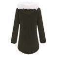 thumbnail image 5 of KIJBLAE Discount Fall Winter Coat for Women Thick Sherpa Fleece Lined Parka Winter Coat Long Pea Coat Outerwear Army Green XL, 5 of 5