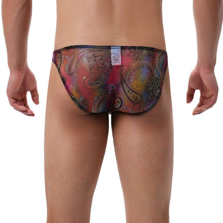 Men's Boxer Briefs Underwear for Men Bohemian Style European Perspective  Sexy Men's Lace Men's Briefs 