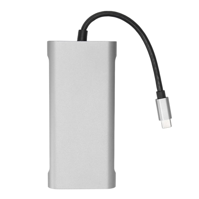 USB C Dock, USB 3.0 Fast Charging Multiport Adapter 3.5mm Sound Port High Resolution HD Multimedia Interface For Laptops