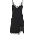 thumbnail image 3 of Vestido lencero sexy JM negro asimétrico L, 3 of 4