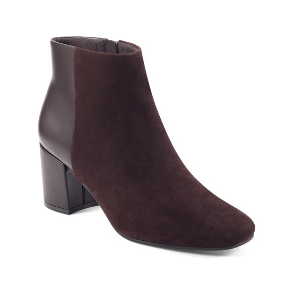 Easy Spirit Womens Tamara Leather Zip-up Ankle Boots