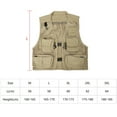 thumbnail image 2 of ZPAQI Multi Pockets Vest Men Summer Mesh Breathable Photography Waistcoat Reporter, 2 of 21