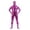 Hot Pink, variant on Ahabrexf Jumpsuit for Men and Women Solid Color Long Sleeve Round Neck Dance Performance Bodysuit Apparel