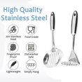 thumbnail image 3 of Juego de utensilios de cocina de acero inoxidable de 2 piezas | Juego de utensilios de cocina duraderos y aptos para lavavajillas | Idea de regalo de utensilios de cocina, 3 of 5