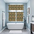 thumbnail image 4 of Sunflower Kitchen Curtains Valances and Tiers Set of 3 Country Watercolor Style Flowers Tier Curtains and Valance with Rod Pocket for Small Windows, 27.5"x24", 4 of 9